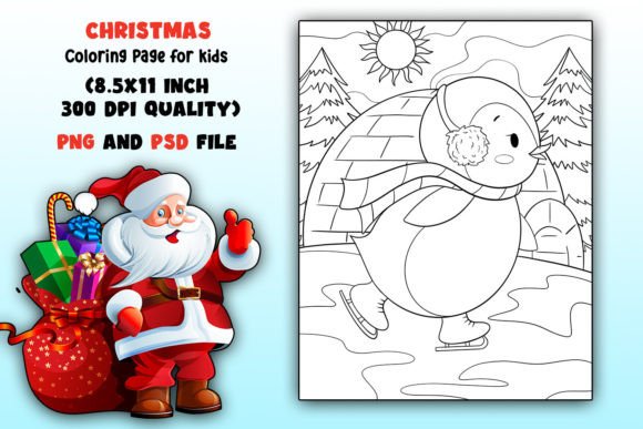 Christmas Coloring Book Page 10: A Practical Asset for Professional and Creative Workflows