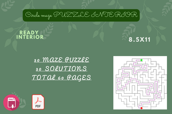 Circle Shaped Maze Puzzles: A Unique Format for KDP Puzzle Books