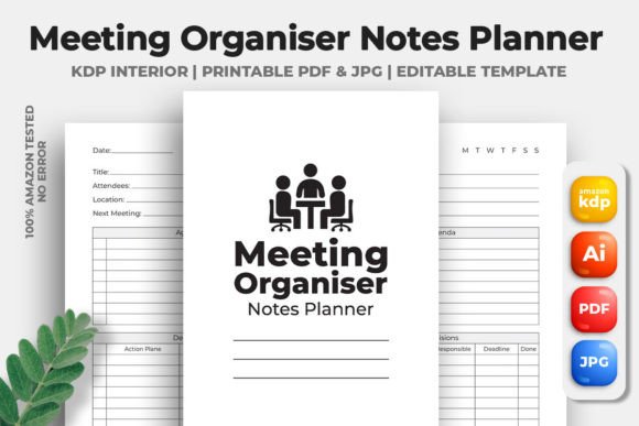 Meeting Organiser Notes Planner KDP: A Template for Structured Productivity