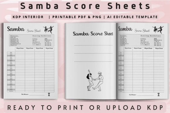 Samba Score Sheets KDP Interior: Your Launchpad for Amazon KDP Success