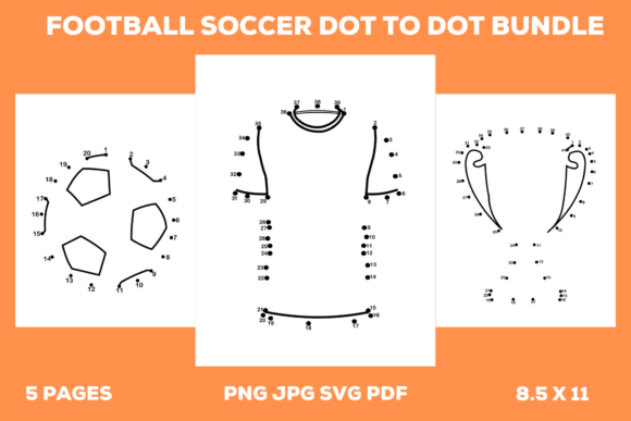 Unlock Creativity and Relaxation with the Football Soccer Dot to Dot Bundle