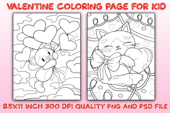 Valentine's Coloring Pages Vol 03: Evaluating Digital Assets for Crafting and Relaxation