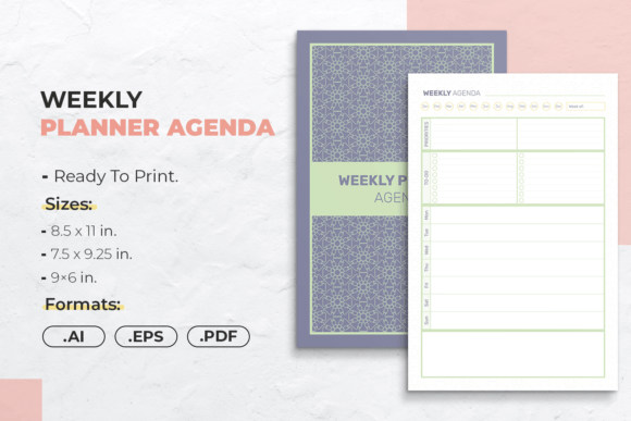 Your Ultimate Solution for Organized Productivity: The Weekly Planner Agenda